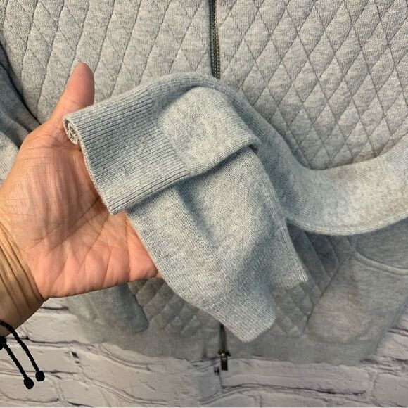 CALVIN KLEIN Zip-up Quilted Style Sweater - Picture 7 of 10